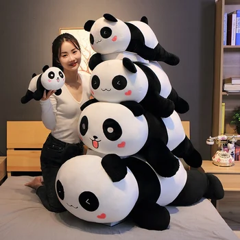 Huggable Nou Drăguț Urs Panda Mare Jucărie De Pluș Moale Umplute De Animale Desene Animate Ursul Papusa Ziua De Nastere Cadou De Craciun Perna Canapelei