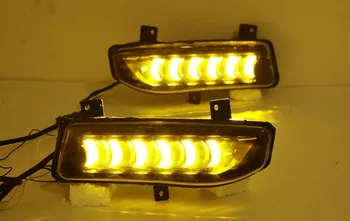 2 BUC LED Daytime Running Light Pentru Nissan Qashqai 2019 2020 Dinamic Transforma Semnalul Galben Auto DRL 12V Lampa de Ceață LED