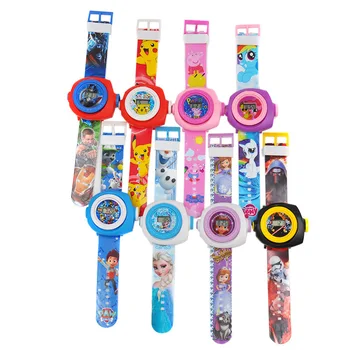 2019 Copii Ceas Digital Băieți Desene animate Ceasuri Copii Luminos Proiector Baby Toy Watch Cadouri pentru Fete Baieti Reloj