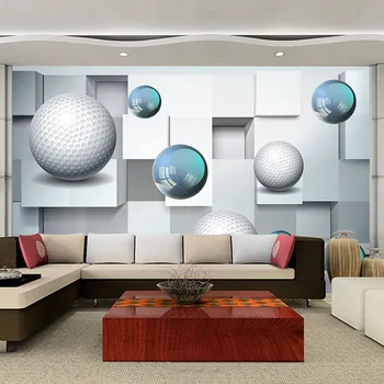 Personalizat Murală Tapet 3D Stereo glob de Cristal Artei Abstracte picturi Murale TV Camera de zi Canapea Dormitor Decor Acasă Papel De Parede Fresco