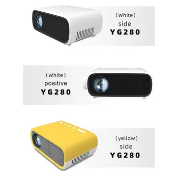 Yg280 Mini Proiector de Înaltă Definiție 1080p Portable Home Theater Film Jocuri Live Led Micro Proiector