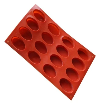 Aomily 16 Găuri în Formă de Elipsă 3D Silicon Jeleu de Ciocolata Tort Bomboane Bakeware DIY Bar Patiserie Ice Block Soap Mould Instrument de Copt