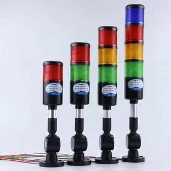 24V Negru Real Led-uri Turn de Semnal de Siguranță Stiva de Alarmă Lampa de Avertizare Multistrat Pliabil Tip Cu Buzzer Pentru CNC