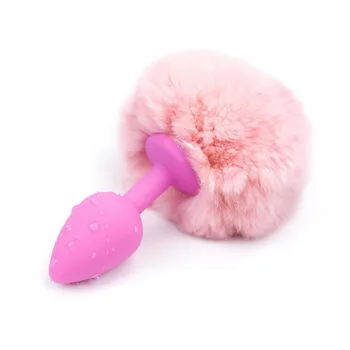 Anal Toy Butt Plug Coada de iepure Anal Plug Anal Sex Jucării pentru Adulți