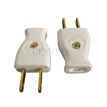 Cupru-NE CA MX JP 2 Pini Plug-and-socket pentru cablu de conexiune Trece 10A 250V 50pcs cn posta