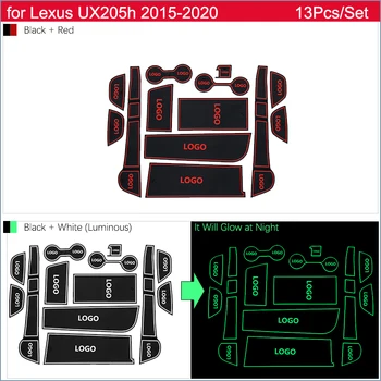 Anti-alunecare Ușa Mașinii de Cauciuc, Cupa de Perna Rogojini pentru Lexus UX UX250h UX200 UX300e ZA10~2020 Groove Mat cel Mai bun de Vânzare Accesorii Auto
