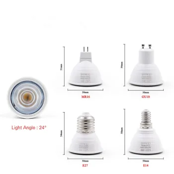 NOUA lampă cu lumină led GU10 lumina reflectoarelor MR16 E27 E14 Alb Cald Alb 6W bean unghi de 120 24 LED GU10 lampa înlocuiți lampa cu Halogen