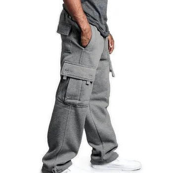 Noi Hip Hop Jogging Pantaloni De Trening Barbati Streetwear Mare Buzunar De Pantaloni Casual Pantaloni Largi