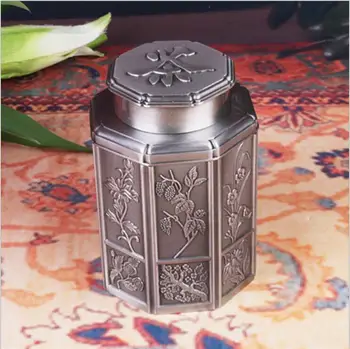 Chineză stil de metal aliaj de ceai cutie de depozitare tin canistra ceai ceai cutie de metal pentru ceai de stocare CYG02