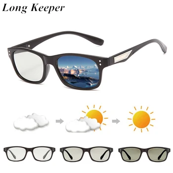 Clasic Fotocromatică Bărbați ochelari de Soare Polarizat Ochelari de Soare Ochelari de Conducere Cameleon Pătrat de Conducere UV400 Ochelari Gafas de sol
