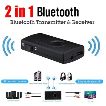 Ostart 2 in 1 Bluetooth V4.2 Transmițător Receptor Wireless A2DP Stereo de 3,5 mm Audio Muzica Adaptor cu aptX & aptX Low Latency