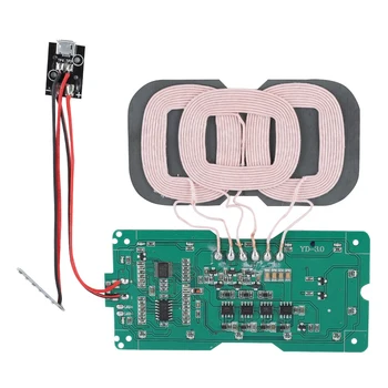 SOONHUA Încărcător Modulului Transmițător DIY QI Standard de 3 Bobină Încărcare Wireless Modulului Transmițător Wireless de Încărcare Module