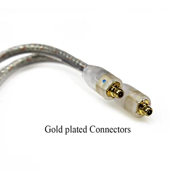 BOORUI cablu pentru SE215 535 846 placat cu aur În Ureche sârmă /cabluri pentru căști setul cu cască, căști clar modernizarea cablu