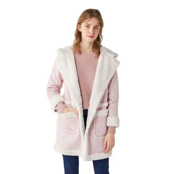 SEMIR geaca femei 2020 iarna noi vrac haină lungă și cașmir cald cu glugă fata model haina de iarna pentru femeie