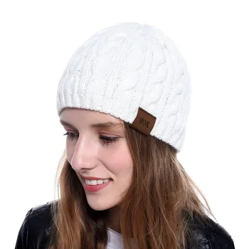 KAJEER Noua Pălărie de Iarnă pentru Femei Iepure Cașmir Căciuli Tricotate Cald Gros Vogue Doamnelor Lână Chelioși Pălărie de sex Feminin Beanie Palarie