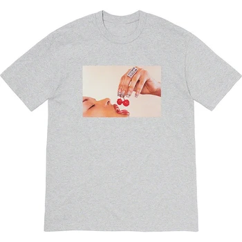 Sureme 2020ss Cireșe Tricouri Barbati Femei Cupluri Mănânce Cireșe Imprimat cu Maneci Scurte Rotund Gat Tricouri Bogo Bumbac T-Shirt pentru Bărbați