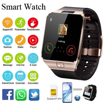 Smartwatch Suport SIM Card TF Rata de Inima Somn Tracker de Fitness Monitor Pas Contor de Calorii de Control de Muzică Impermeabil Ceas de mână