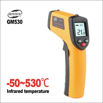 BENETECH Infraroșu Termometru Portabil Digital Electronic în aer liber, Non-Contact Higrometru Umiditate -50~550C IR Laser Termometru