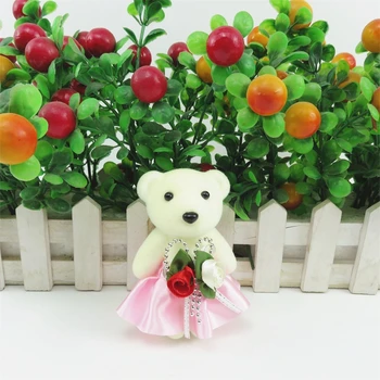 12cmFoam Urs 10 Buc Stil Nou Mini Ursuleț de pluș Jucării, Animale, Flori Pentru Nunta, de Crăciun, Ziua de nastere