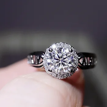 2021 nou de lux halo argint 925 inel de logodna Redimensionabilă pentru femei lady cadou de aniversare bijuterii vrac vinde R5912
