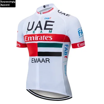 2019 iute Uscat Pro emiratele arabe unite, Echipa 6XL Ciclism Jersey cu Mânecă Scurtă de Vară pentru Bărbați Tricou pentru Biciclete Purta Curse Topuri Ciclism Îmbrăcăminte