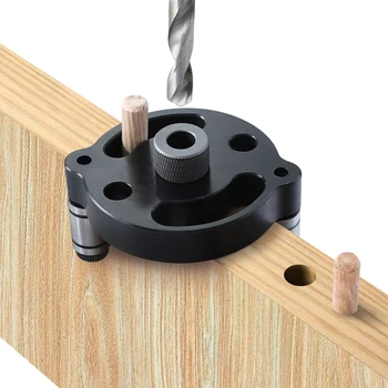 Prelucrarea lemnului Gaura Buzunar Jig 6/8/10mm Auto-centrare Verticală Lemn Jig Drill Ghid Pentru Locator Perforator Instrumente de Tamplarie