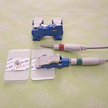 De înaltă calitate 10BUC Multi-funcția ECG/EKG/EEG/EMG electrod adaptor pentru Din 3.0 mm mufă de unică folosință electrod pad