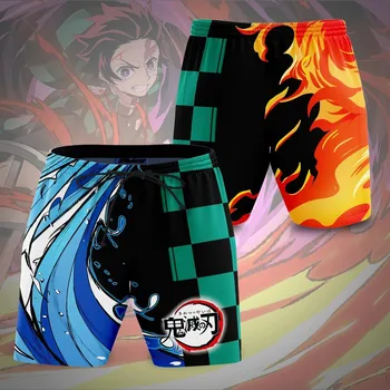 Fierbinte de Vânzare Anime Demon Slayer Cosplay Costum pantaloni Scurți la Modă Imprimate 3D Anime Slayer Casual pantaloni Scurți Anime Pantaloni Unisex