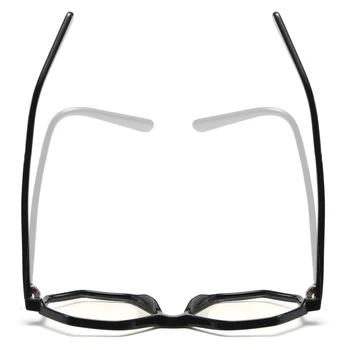 Peekaboo moda mare rama de ochelari femei octogonal tr90 poligonale ochelari optice bărbați obiectiv clar transparent negru accesorii