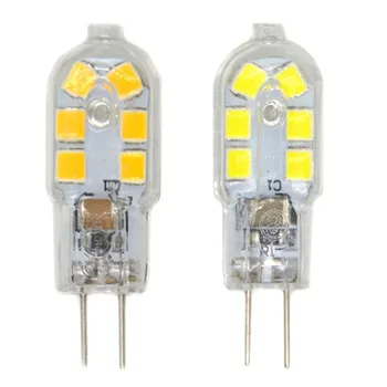 10buc/Lot Mini G4 Lampa Led 2835 SMD12Led Candelabru de Cristal 1.5 W Alb Cald/Alb Rece Spot de Lumini BEC LED (DC12V) porumb bec