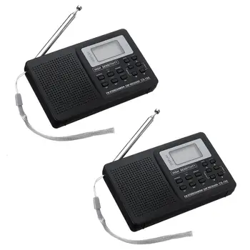 Digital portabil Radio FM Suport FM/AM/SW/LW/TV de Sunet Plin de Frecvență Radio Receptor de Alarmă Ceas de Radio FM Mini Full Band Radio