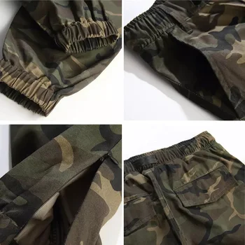 LOMAIYI Camo Joggeri Barbati Cargo Pants Mens Militare Negru/Camuflaj Pantaloni din Bumbac pentru Bărbați Pantaloni Cargo Cu Buzunare BM305