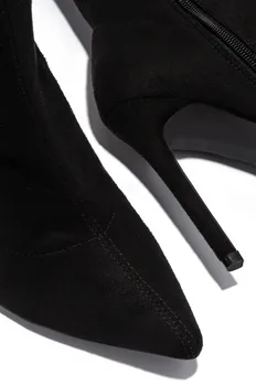 Femei Cizme Overknee Tocuri Inalte BootsWoman Zip Pantofi Pentru Femei 2020 Solid Casual Din Piele Confortabil Coapsei Cizme Pantofi Roșii