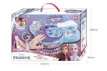 Disney noi fetele frozen 2 printesa Tatuaj Unghii autocolant Cosmetice Machiaj Box Set Frumusete Moda Jucarii Autocolant Pentru copii Cadouri