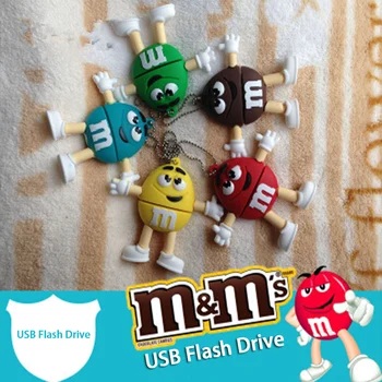 Usb Flash Drive de Desene animate de Ciocolata M&M Cartelă de Memorie Flash Pen Drive 3.0 32GB Usb Stick 64G Pendrive 128GB 16G 8G 256G Unitate Flash