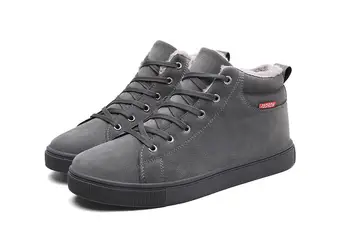 Dimensiune Mare Negru Mens Pantofi De Iarna De Moda Pentru Bărbați De Iarnă Cizme Glezna Cald Cizme De Zapada Pentru Barbati Casual Pantofi De Zăpadă Pentru Bărbați