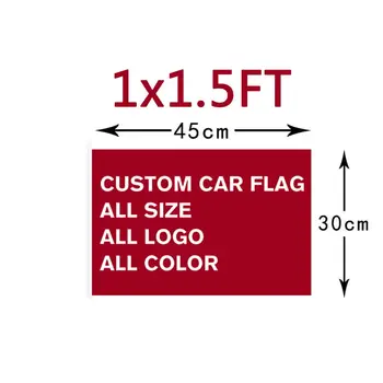 Steagul personalizat Logo-ul Companiei Mic Pavilion 1x1.5FT Alamă Garnitură Interioară în aer liber, Club de Publicitate Decor,Transport Gratuit