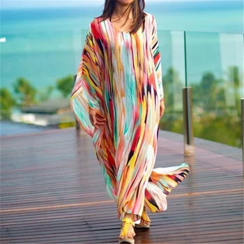 Supradimensionat Sifon Bikini Acoperi de Plajă pentru Femei Pareo Tunica de Plaja Costum de Baie Vara Rochie de Plaja Halat De Plage