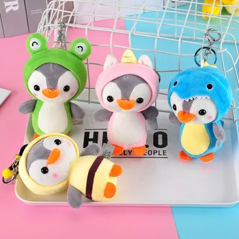 12CM Pinguin de Pluș Umplute de Animale Pandantiv Breloc Papusa Cărucior, Jucării Pentru Copii, Copii Mici, Mini Jucarii de Plus Baby Cadou de Crăciun