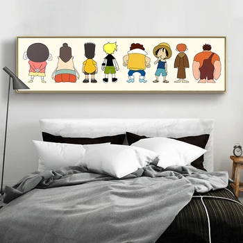 DDHH de mari dimensiuni Arta de perete Nordic Anime Desene animate Poster Pop Acasă Decor Panza de Imprimare Poster Băieți Și Fete decorare Dormitor
