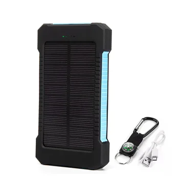 Solar Power Bank 20000mAh Pentru Xiaomi iPhone Samsung Powerbank Dual USB Încărcător Solar Portabil Baterie Externă Power Bank