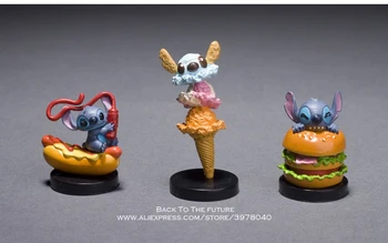 Disney Lilo & Stitch 9pcs/set de 3-5cm de Acțiune Figura Postura Anime Decor Colecție de Figurine model de Jucărie pentru copii cadouri
