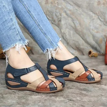 Femei De Moda Sandale Waterproo Sli Pe Runda De Sex Feminin Papuci Casual Confortabil În Aer Liber, Moda Sunmmer Plus Dimensiune Pantofi Femei