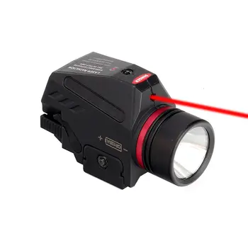 Tactice LED Arma Gen Lumina Lanterna Red Dot Laser Militare Airsoft Pistol pentru 20mm Feroviar Mini Pistol