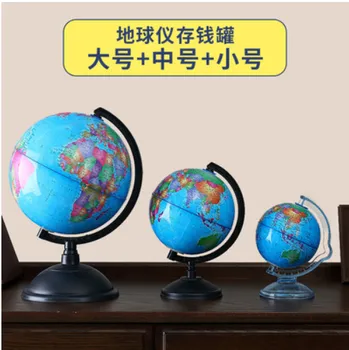 Lume de desene animate Glob Pământ pusculita Mini Caseta de Bani de Siguranță Terariu Monede de Numerar cutie de Valori Caseta de Economisire pentru copii Copii Cadou