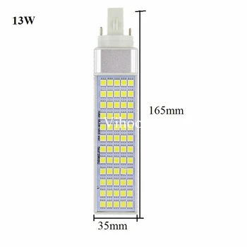 Bec Led 5W 7W 9W 11W 13W 14W G23 G24 E27 Lampă de 180 de grade Porumb becuri Cald Alb Rece AC85-265V Orizontală Plug Loc spoturi
