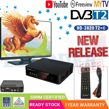 DVB T2 TV Tuner DVBT2 DVB-C Tuner HDTV DVB T2 Vga Digital TV Box Wifi Receptor Dvb-T2+C IPTV M3u Youtube Built-in Manual de limba engleză
