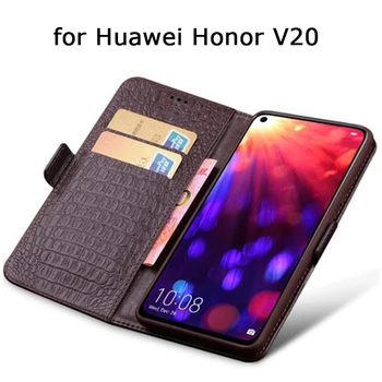 Onoare V20 Caz de Modă Portofel Caz pentru Huawei Honor V20 Afaceri Telefon Flip Cover Magnetic Geanta pentru Huawei Honor V20 Cadou Gratuit