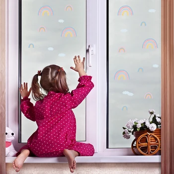 Desene animate Curcubeu Vreme Autocolante de Perete Copii Pepinieră Impermeabil din PVC de Înaltă Calitate Decalcomanii de Camera pentru Copii DIY Poster Colorat