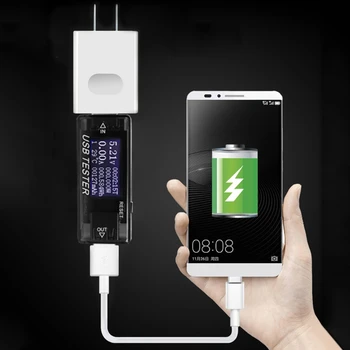 1 buc 8 in 1 USB Tester Digital Voltmetru de Curent Tensiune Capacitate Contor de Energie Banca de Putere Încărcător Indicator Detector